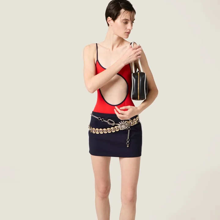 Technical yarn miniskirt - Image 2