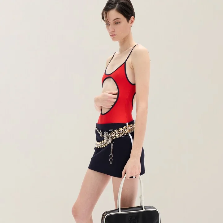 Technical yarn miniskirt - Image 4