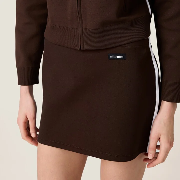 Technical yarn miniskirt - Image 4