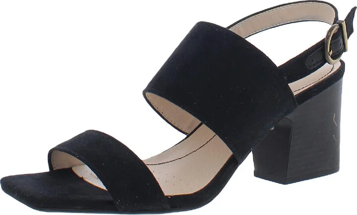 Teddi Womens Faux Suede Slingback Sandals