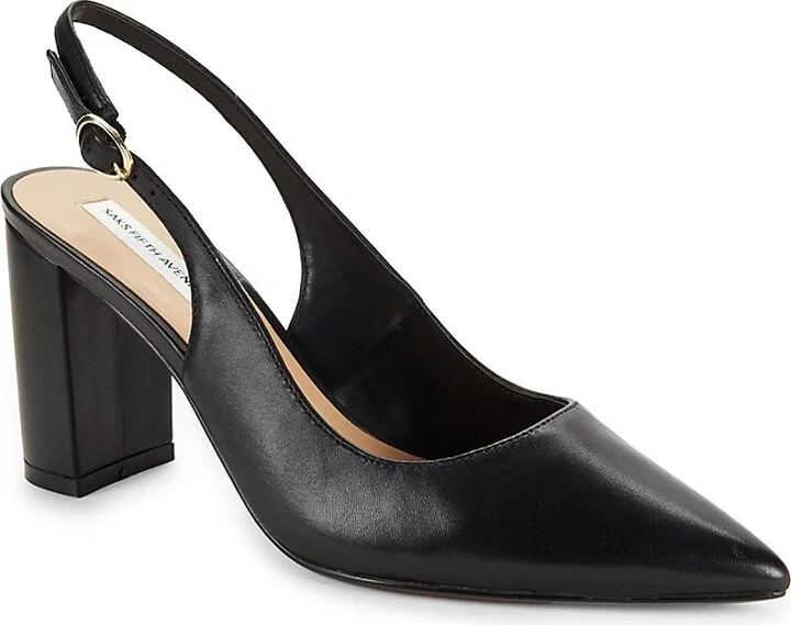 Teddy 82MM Leather Block Heel Pumps - Image 2