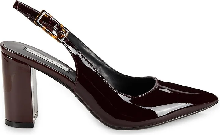 Teddy 82MM Leather Block Heel Pumps