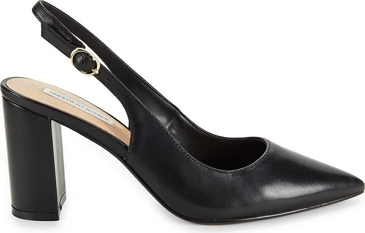 Teddy 82MM Leather Block Heel Pumps