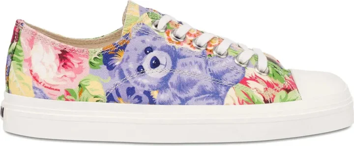 Teddy-Bear-print sneakers