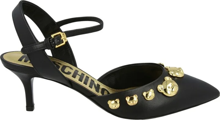 Teddy Bear Stud Kitten Heel Pump - Image 4