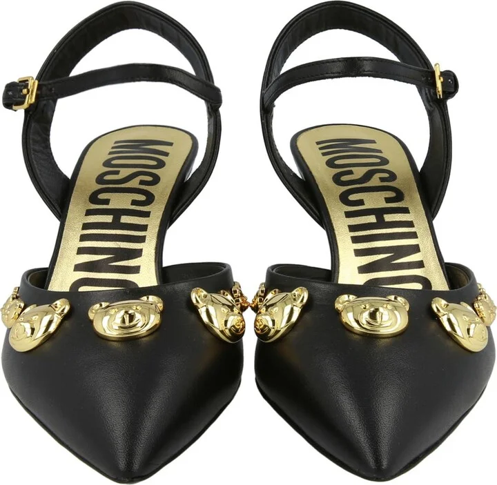 Teddy Bear Stud Kitten Heel Pump - Image 6