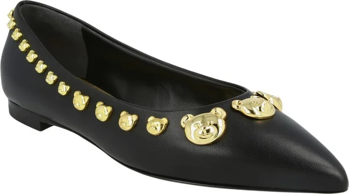 Teddy Bear Studded Flat