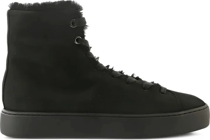 Teddy shearling-trimmed boots