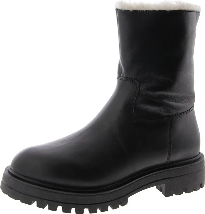 Tedra Womens Faux Fur Platform Mid-Calf Boots