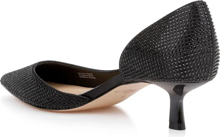 Teegan Half d'Orsay Pointed Toe Kitten Heel Pump - Image 2