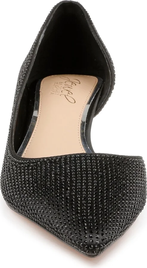 Teegan Half d'Orsay Pointed Toe Kitten Heel Pump - Image 4