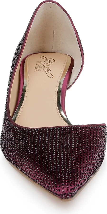Teegan Half d'Orsay Pointed Toe Kitten Heel Pump - Image 11