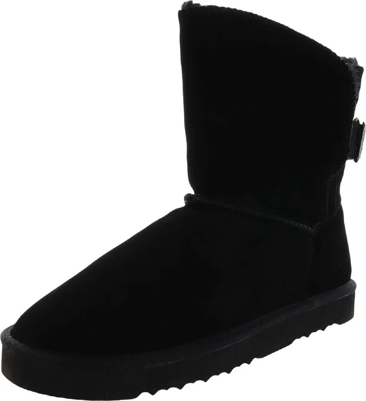 Teenyy Womens Suede Pull On Ankle Boots