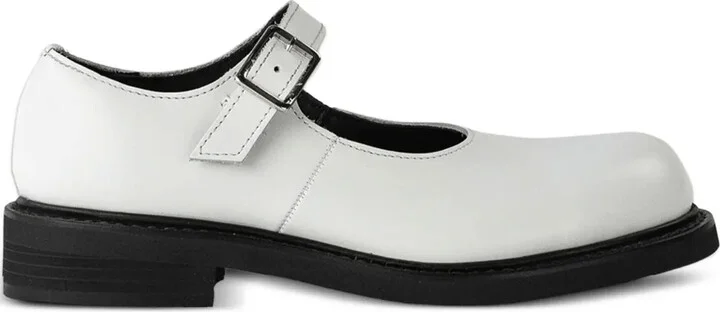 Teiban Goodyear buckle-strap Mary Jane ballet flats