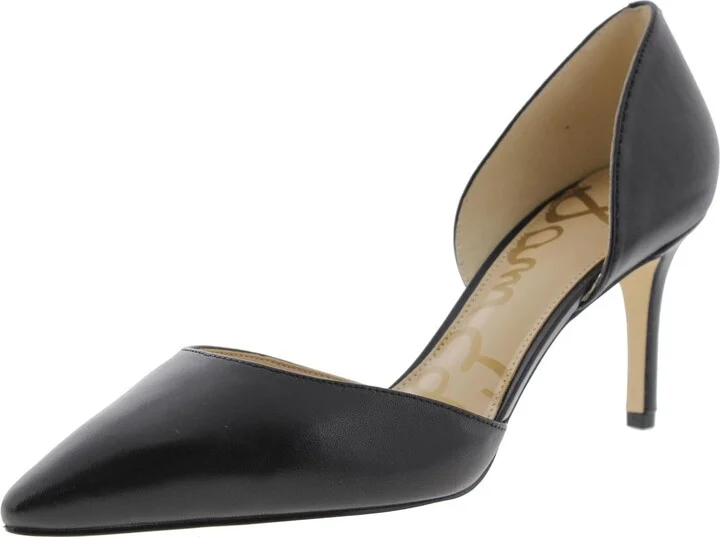 Telsa Womens Leather Pointed Toe Heels