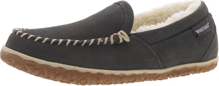 Tempe Womens Faux Fur Suede Loafer Slippers