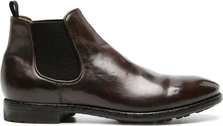 Temple 008 leather ankle boots