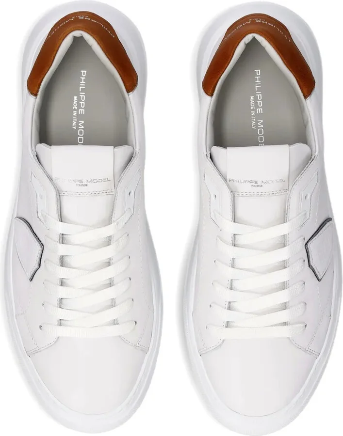 Temple leather low-top sneakers - Image 3