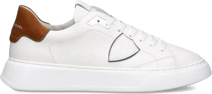 Temple leather low-top sneakers