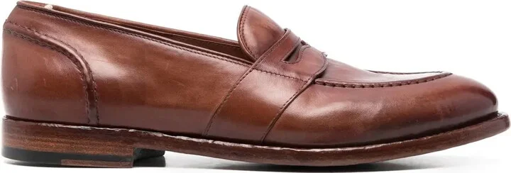 Temple leather Penny loafers