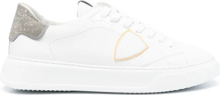 Temple leather sneakers