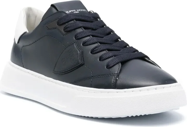 Temple logo-patch sneakers - Image 2