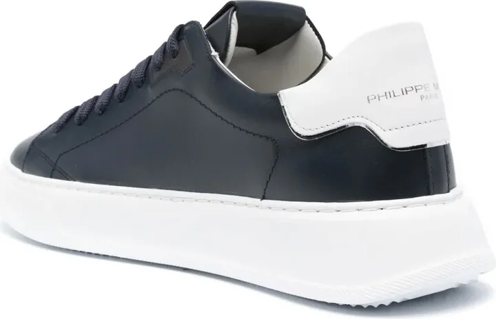 Temple logo-patch sneakers - Image 3
