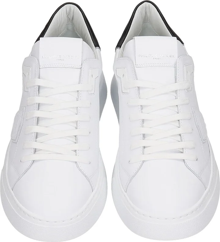 Temple Sneakers In White Leather - Image 4