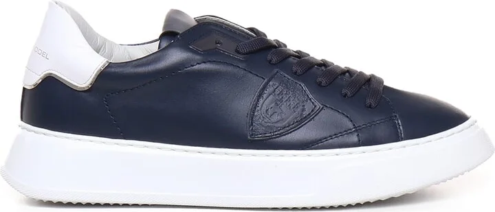 Temple Sneakers With Logo Application