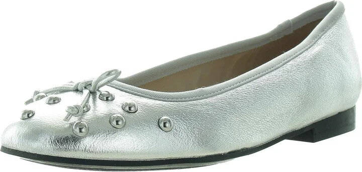 TEMPT Womens Metallic Manmade Ballet Flats