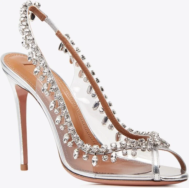 Temptation 105 Crystal-Embellished Sandals - Image 2