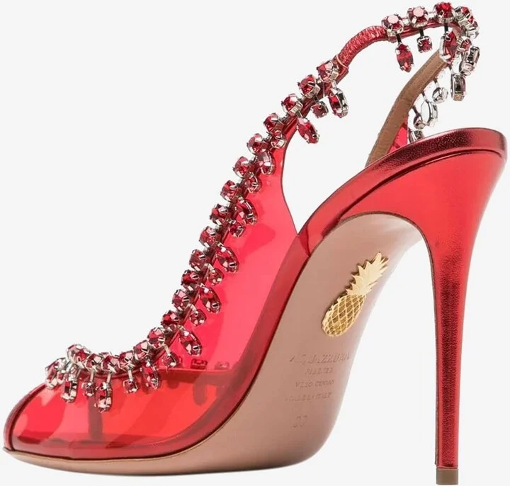 Temptation 105 Crystal-Embellished Sandals - Image 2