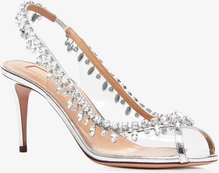 Temptation 75 Crystal-Embellished Sandals - Image 2