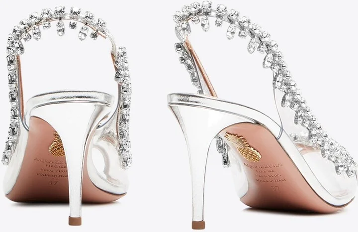 Temptation 75 Crystal-Embellished Sandals - Image 3