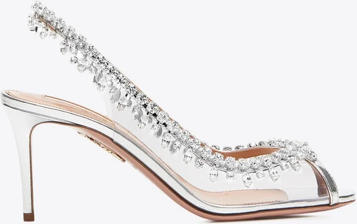 Temptation 75 Crystal-Embellished Sandals