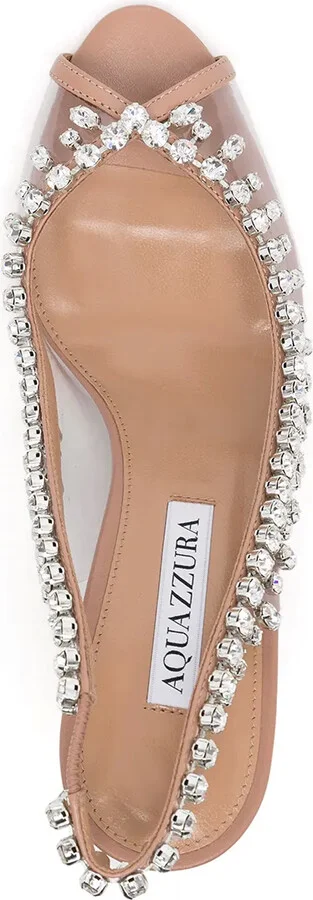 Temptation Crystal 75mm slingback pumps - Image 4