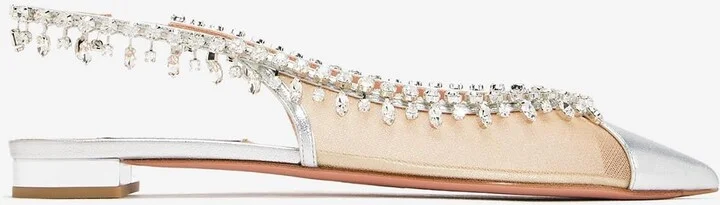 Temptation Crystal-Embellished Flats