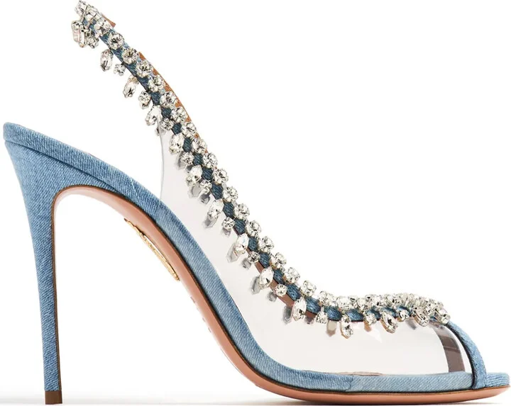 Temptation crystal-embellished pumps