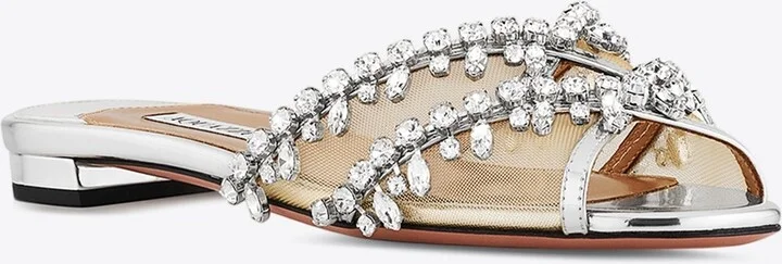 Temptation Crystal Flat Sandals - Image 2