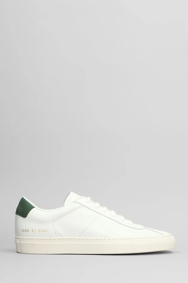 Tennis Classic Sneakers In White Leather