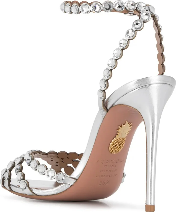 Tequila 105mm crystal embellished sandals - Image 3