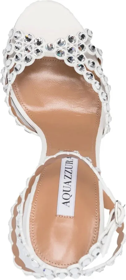 Tequila crystal-embellished 115mm sandals - Image 4