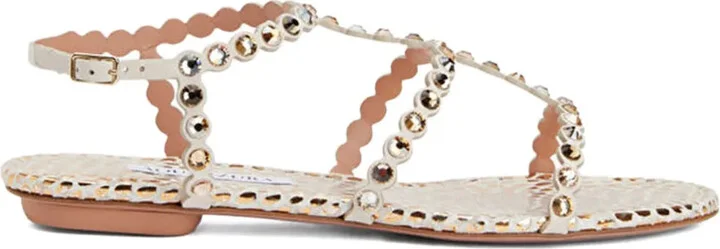 Tequila crystal-embellished sandals