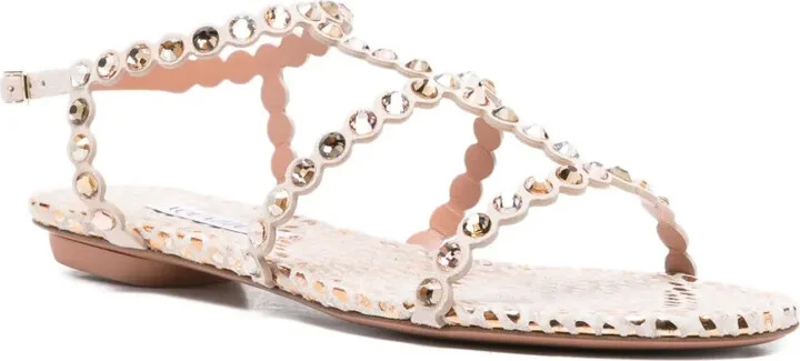 Tequila scalloped rhinestone-embellished sandals - Image 2