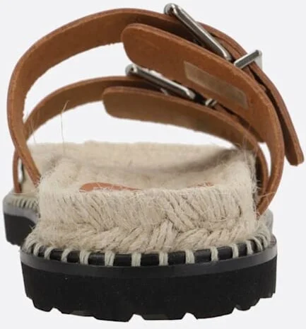 Ter/261 Flat Sandals In Smooth Leather - Image 3