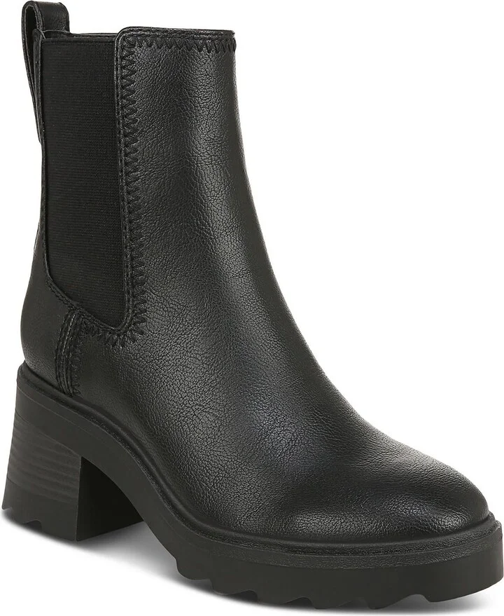 Teresa Womens Faux Leather Chelsea Booties
