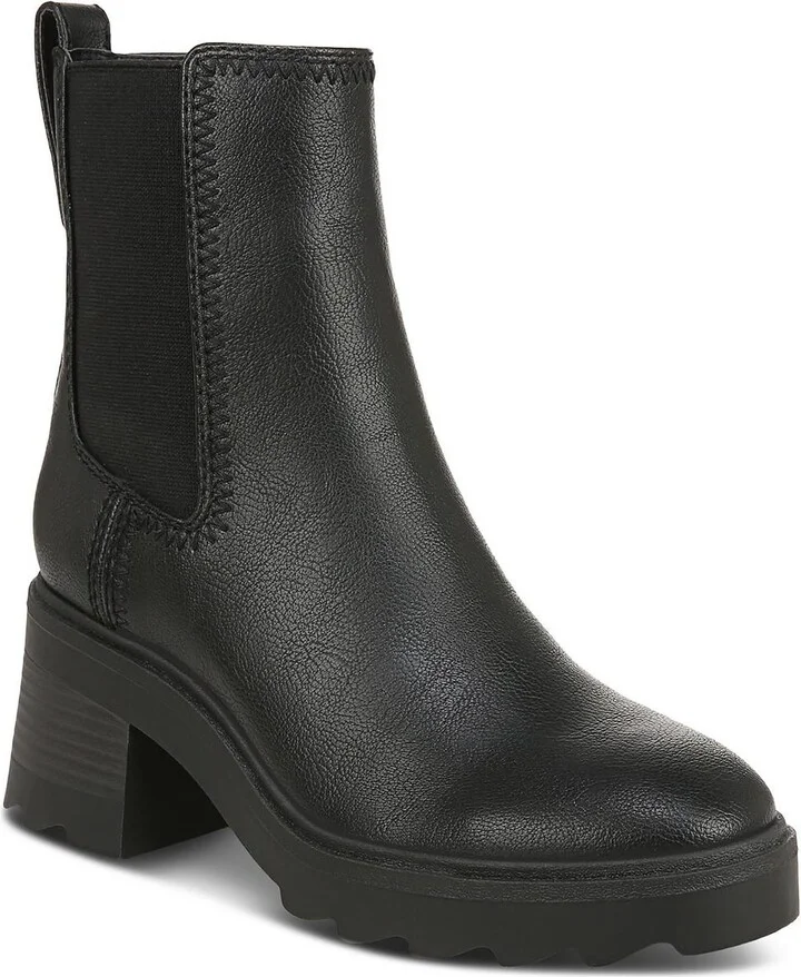 Teresa Womens Faux Leather Chelsea Booties
