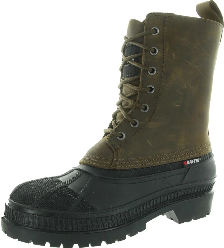 Teri Mens Lace-Up Leather Work & Safety Boots