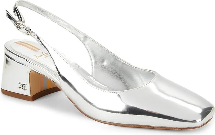 Terra 50MM Patent Leather Slingback Pumps - Image 2