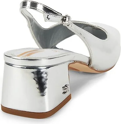 Terra 50MM Patent Leather Slingback Pumps - Image 3